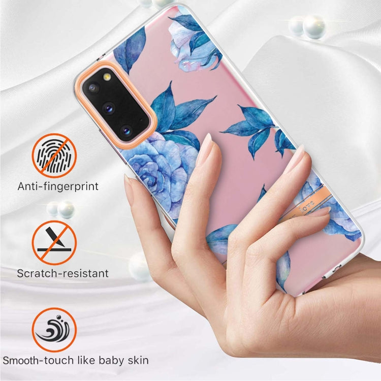 For Samsung Galaxy S20 Flowers and Plants Series IMD TPU Phone Case(Orchid Peony)