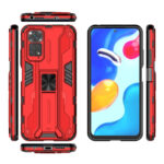 For Xiaomi Redmi Note 11 Global / Note 11S Supersonic PC + TPU Phone Case with Holder(Red)