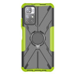 For Xiaomi Redmi Note 11 5G China Version Armor Bear Shockproof PC + TPU Phone Case with Ring Holder(Green)