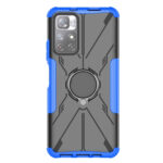 For Xiaomi Redmi Note 11 5G China Version Armor Bear Shockproof PC + TPU Phone Case with Ring Holder(Blue)