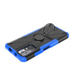 For Xiaomi Redmi Note 11 5G China Version Armor Bear Shockproof PC + TPU Phone Case with Ring Holder(Blue)