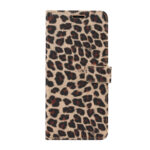 For Samsung Galaxy S22 Ultra 5G Leopard Pattern Flip Leather Phone Case(Yellow)