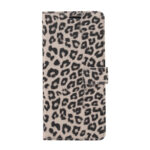 For Samsung Galaxy S22 Ultra 5G Leopard Pattern Flip Leather Phone Case(Brown)