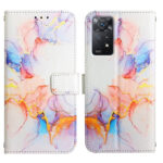 For Xiaomi Redmi Note 11 Pro 5G / 4G PT003 Marble Pattern Flip Leather Phone Case(Galaxy Marble White LS004)