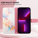 For Xiaomi Redmi Note 11 Pro 5G / 4G PT003 Marble Pattern Flip Leather Phone Case(Galaxy Marble White LS004)