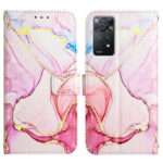 For Xiaomi Redmi Note 11 Pro 5G / 4G PT003 Marble Pattern Flip Leather Phone Case(Rose Gold LS005)