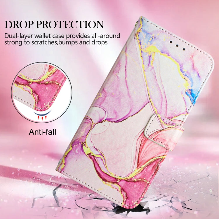 For Xiaomi Redmi Note 11 Pro 5G / 4G PT003 Marble Pattern Flip Leather Phone Case(Rose Gold LS005)
