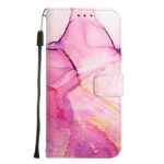 For Xiaomi 12 Pro PT003 Marble Pattern Flip Leather Phone Case(Pink Purple Gold LS001)