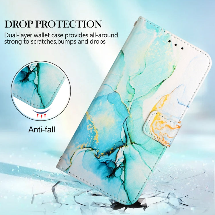 For Xiaomi 12 Pro PT003 Marble Pattern Flip Leather Phone Case(Green LS003)