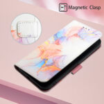 For Xiaomi 12 Pro PT003 Marble Pattern Flip Leather Phone Case(Galaxy Marble White LS004)