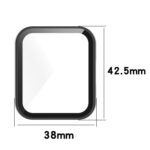 For Xiaomi Redmi Watch 2 Lite Foreign Version PC + Tempered Glass Watch Protective Case(Transparent White)