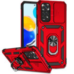 For Xiaomi Redmi Note 11 Global Sliding Camshield Holder Phone Case(Red)