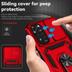 For Xiaomi Redmi Note 11 Global Sliding Camshield Holder Phone Case(Red)