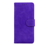 For Samsung Galaxy S20 Skin Feel Pure Color Flip Leather Phone Case(Purple)