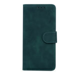 For Samsung Galaxy S20 Skin Feel Pure Color Flip Leather Phone Case(Green)