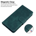 For Samsung Galaxy S20 Skin Feel Pure Color Flip Leather Phone Case(Green)