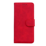 For Samsung Galaxy S20 Skin Feel Pure Color Flip Leather Phone Case(Red)