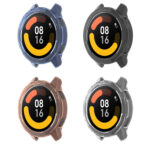 For Xiaomi Watch S1 Active / Watch Color 2 TPU Half-pack Watch Case(Transparent Black)