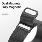 DUX DUCIS Milanese Watch Band For Apple Watch Series 8&7 41mm / SE 2&6&SE&5&4 40mm / 3&2&1 38mm(Black)