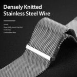 DUX DUCIS Milanese Watch Band For Apple Watch Series 8&7 41mm / SE 2&6&SE&5&4 40mm / 3&2&1 38mm(Silver)