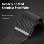 DUX DUCIS Milanese Watch Band For Apple Watch Series 8&7 41mm / SE 2&6&SE&5&4 40mm / 3&2&1 38mm (Grey)