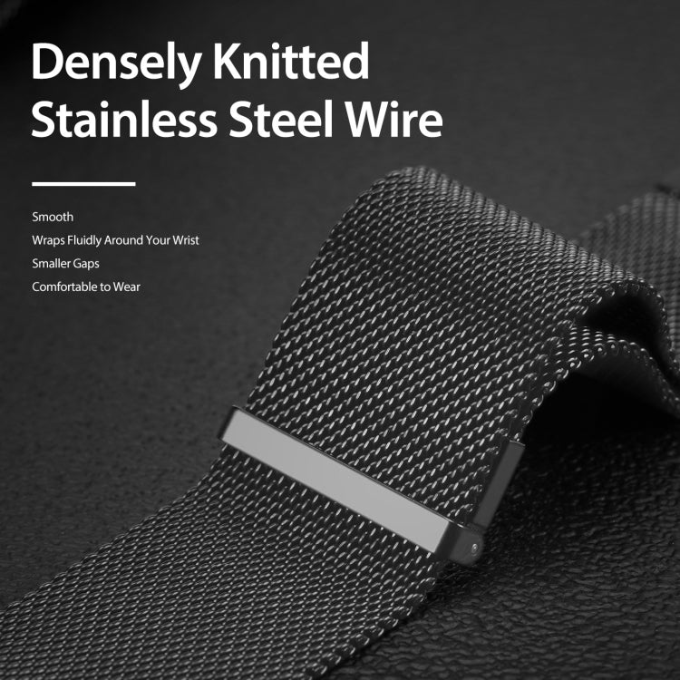 DUX DUCIS Milanese Watch Band For Apple Watch Series 8&7 41mm / SE 2&6&SE&5&4 40mm / 3&2&1 38mm (Grey)