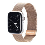 DUX DUCIS Milanese Watch Band For Apple Watch Series 8&7 45mm / SE 2&6&SE&5&4 44mm / 3&2&1 42mm(Gold)