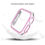 Two-color Electroplating PC Watch Case For Apple Watch Series 3&2&1 42mm(White Pink)