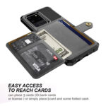 For Samsung Galaxy S20 Magnetic Wallet Card Bag Leather Phone Case(Black)