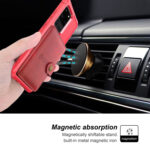 For Samsung Galaxy S20 Magnetic Wallet Card Bag Leather Phone Case(Red)