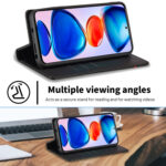 For Xiaomi Redmi Note 11 Pro China LC.IMEEKE Carbon Fiber Texture Flip Leather Phone Case(Vertical Black)