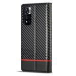 For Xiaomi Redmi Note 11 Pro China LC.IMEEKE Carbon Fiber Texture Flip Leather Phone Case(Horizontal Black)