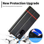 For Xiaomi Redmi Note 11 Pro China LC.IMEEKE Carbon Fiber Texture Flip Leather Phone Case(Horizontal Black)