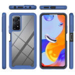 For Xiaomi Redmi Note 11 Pro 5G / 4G Foreign Starry Sky Solid Color Series PC + TPU Phone Case(Blue)