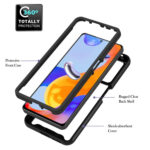 For Xiaomi Redmi Note 11 Pro 5G / 4G Foreign Starry Sky Solid Color Series PC + TPU Phone Case(Black)