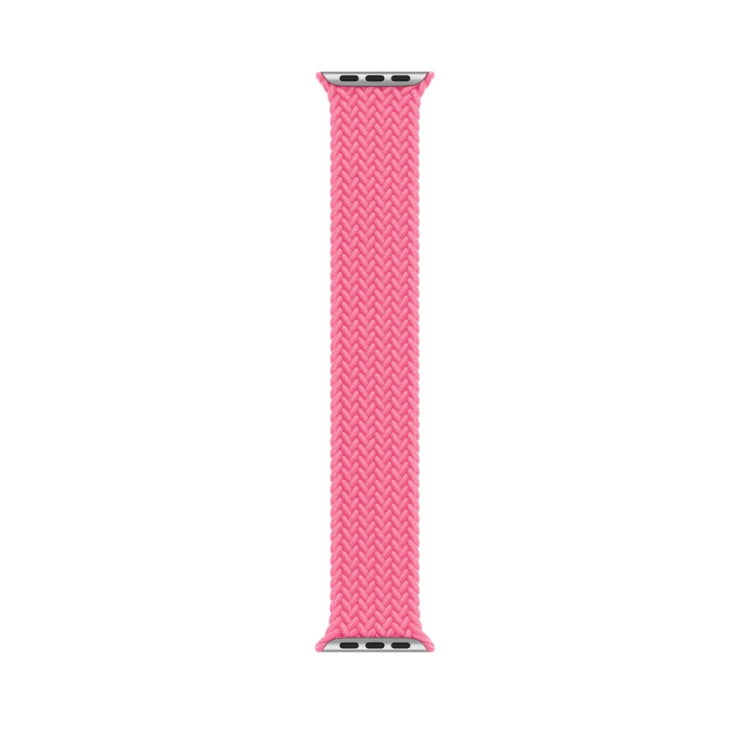 145mm Nylon Braided Watch Band For Apple Watch Series 8&7 41mm / SE 2&6&SE&5&4 40mm / 3&2&1 38mm(Pink)