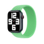 145mm Nylon Braided Watch Band For Apple Watch Series 8&7 41mm / SE 2&6&SE&5&4 40mm / 3&2&1 38mm (Green)