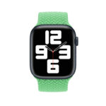 145mm Nylon Braided Watch Band For Apple Watch Series 8&7 41mm / SE 2&6&SE&5&4 40mm / 3&2&1 38mm (Green)