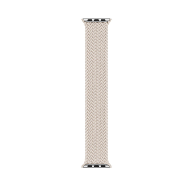 145mm Nylon Braided Watch Band For Apple Watch Series 8&7 41mm / SE 2&6&SE&5&4 40mm / 3&2&1 38mm(Starlight)