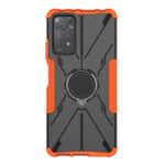 For Xiaomi Redmi Note 11 Pro 5G Armor Bear Shockproof PC + TPU Phone Case with Ring(Orange)