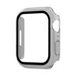 Waterproof PC+Tempered Film Watch Case For Apple Watch Series 8 / 7 41mm(Frosted Transparent)