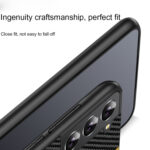 For Samsung Galaxy S22 Ultra 5G Ultra-thin Carbon Fiber Texture Splicing Phone Case(Red)