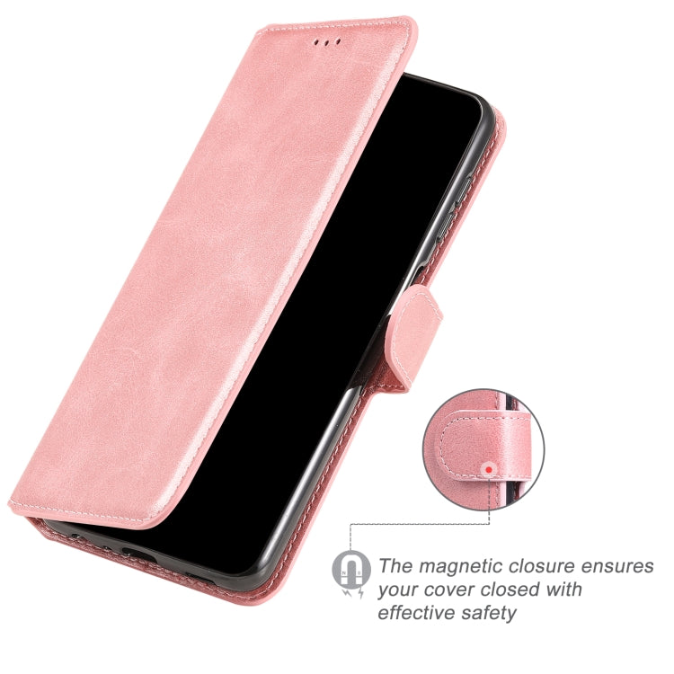 For Xiaomi Redmi Note 11 Pro 4G / 5G Classic Calf Texture Flip Leather Case(Rose Gold)