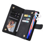 For Xiaomi Redmi Note 11 China Multifunctional Frosted Zipper Wallet Leather Phone Case(Black)