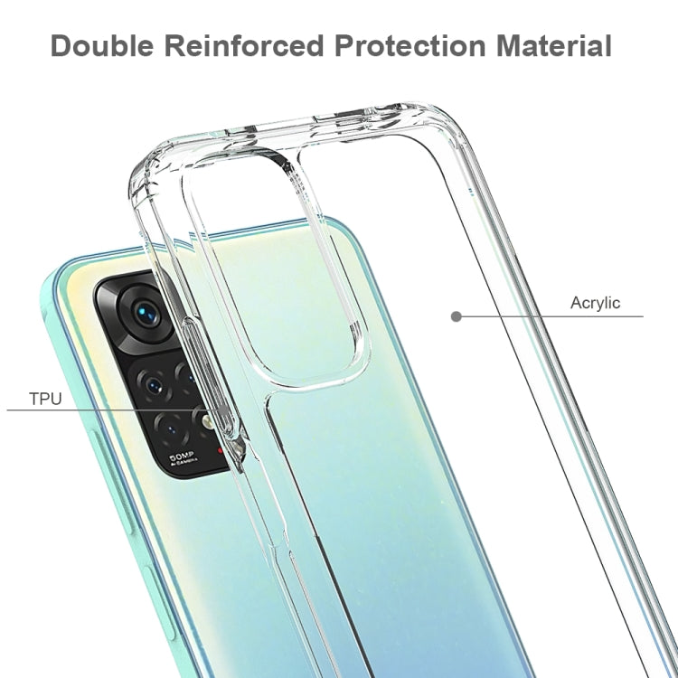 For Xiaomi Redmi Note 11 Global/Redmi Note 11S Scratchproof TPU + Acrylic Protective Phone Case(Transparent)