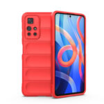 For Xiaomi Redmi Note 11 5G Chinese Version Magic Shield TPU + Flannel Phone Case(Red)