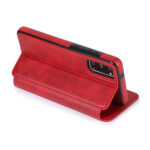 For Samsung Galaxy S20 Knight Magnetic Suction Leather Phone Case(Red)