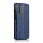 For Samsung Galaxy S20 Knight Magnetic Suction Leather Phone Case(Blue)