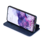 For Samsung Galaxy S20 Knight Magnetic Suction Leather Phone Case(Blue)