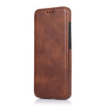 For Samsung Galaxy S20 Knight Magnetic Suction Leather Phone Case(Brown)